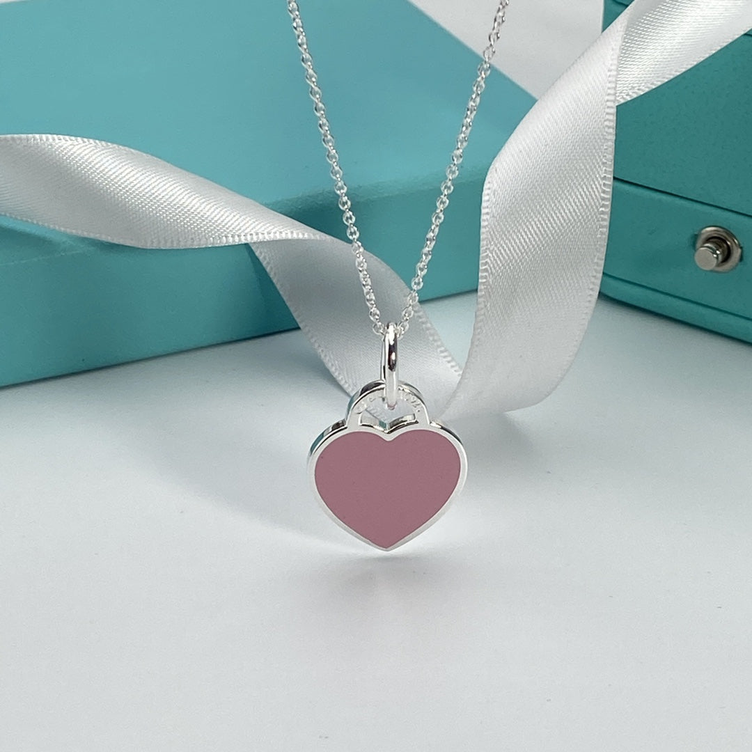 TIFFANY HEART PEDANT SILVER NECKLACE