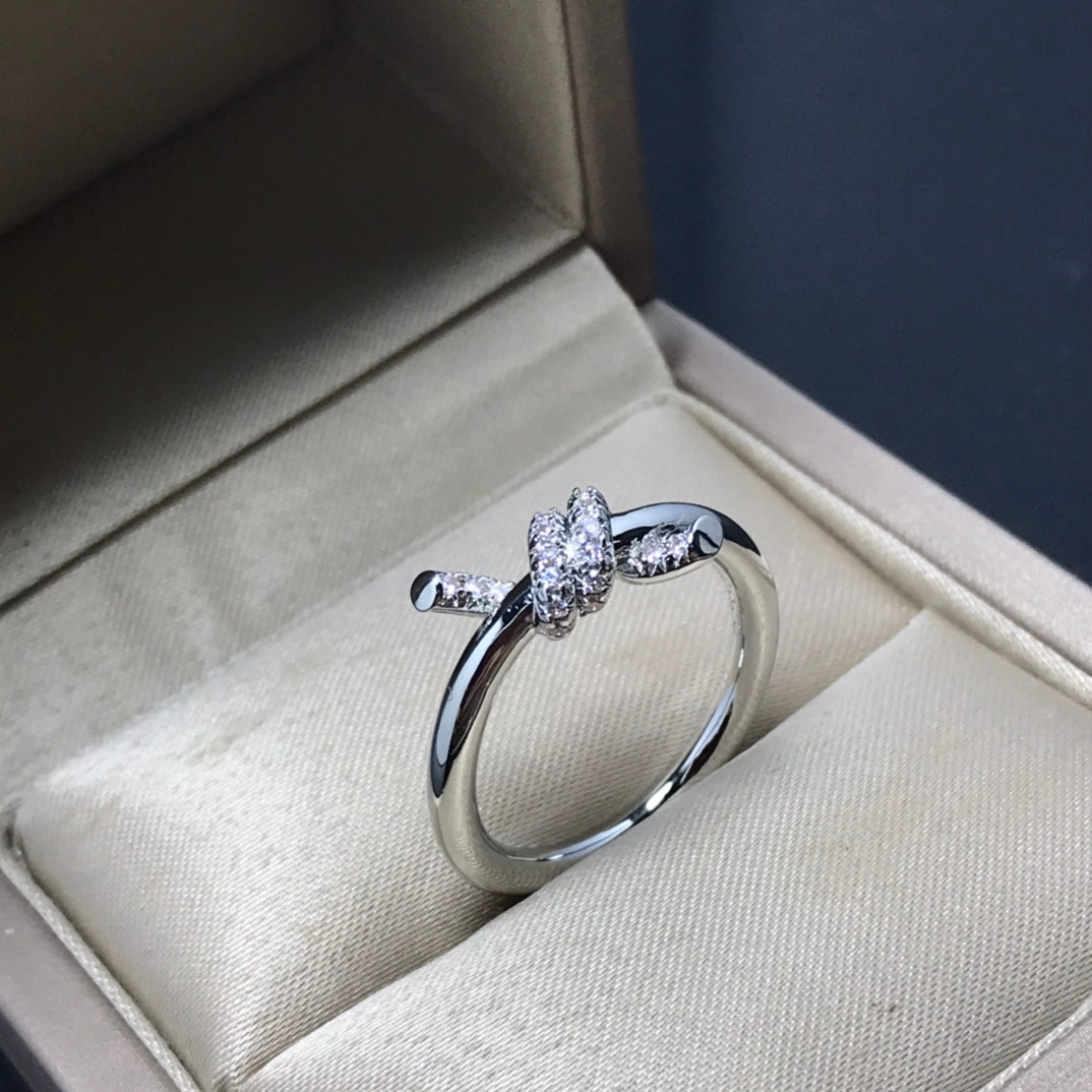 TIFFANY KNOT RING 1.2MM DIAMOND