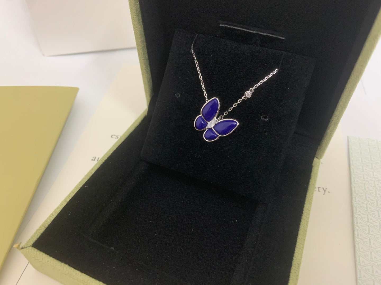 Van Cleef & Arpels BLUE BUTTERFLY NECKLACE