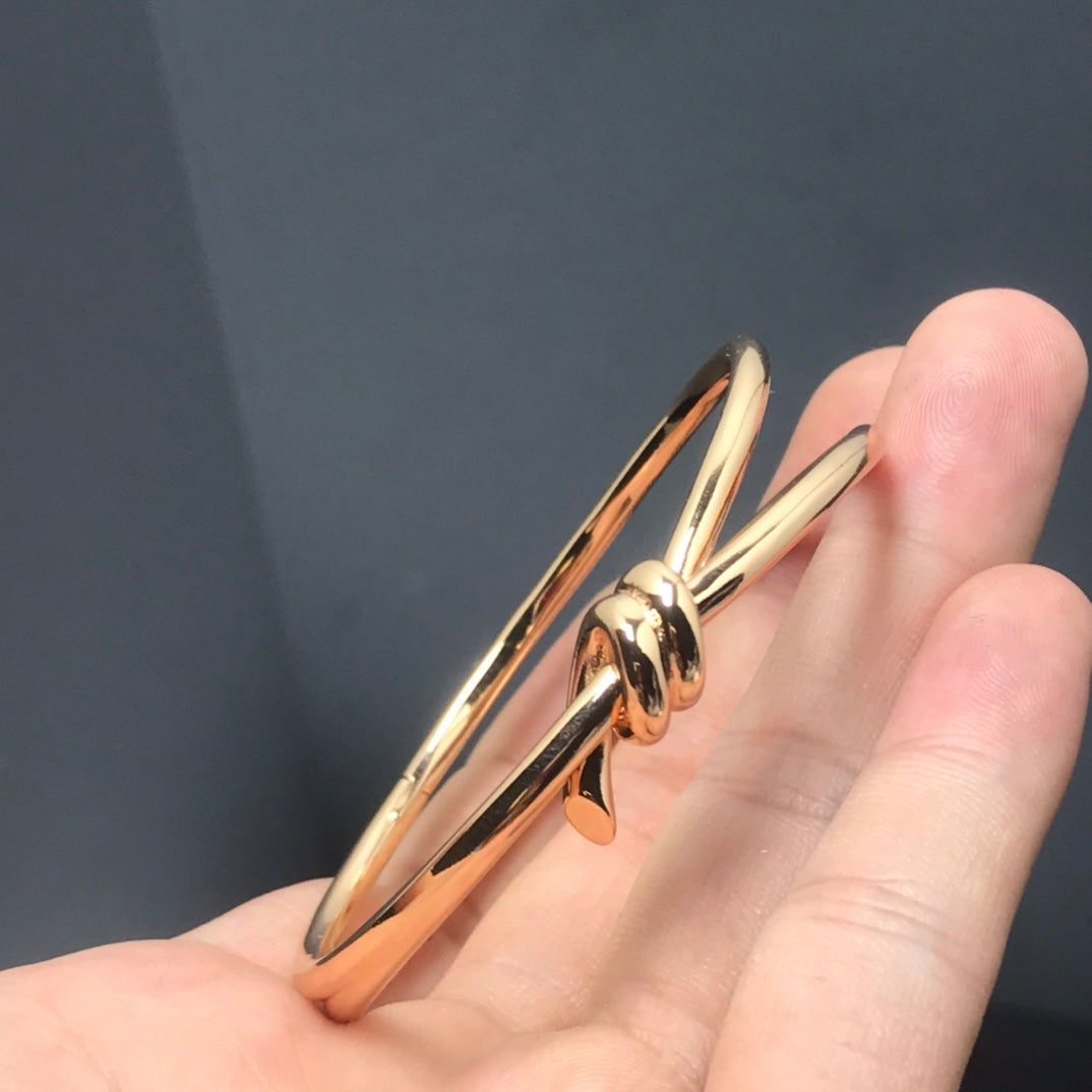 TIFFANY KNOT DOUBLE ROWS BRACELET
