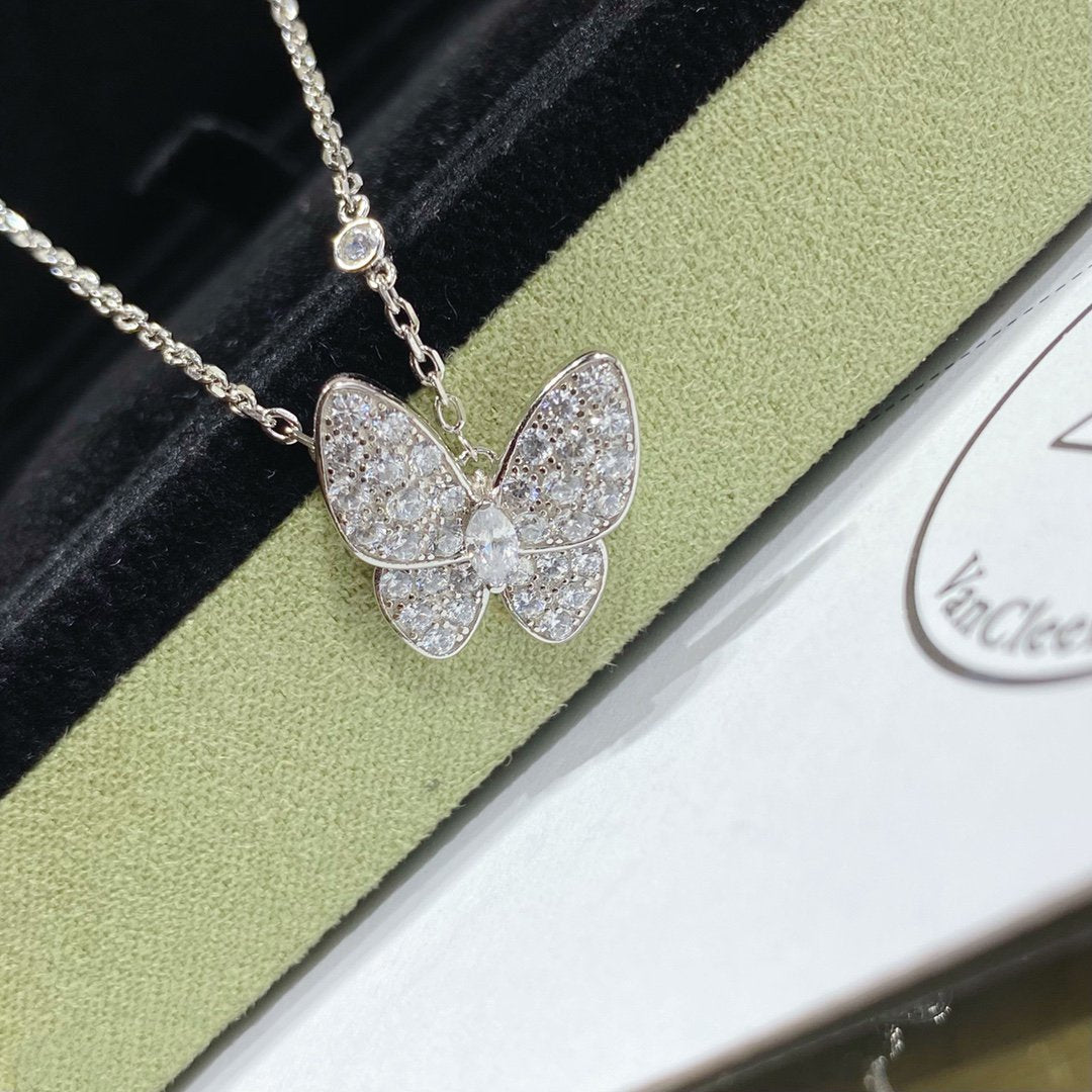 Van Cleef & Arpels BUTTERFLY MEDIUM DIAMOND NECKLACE