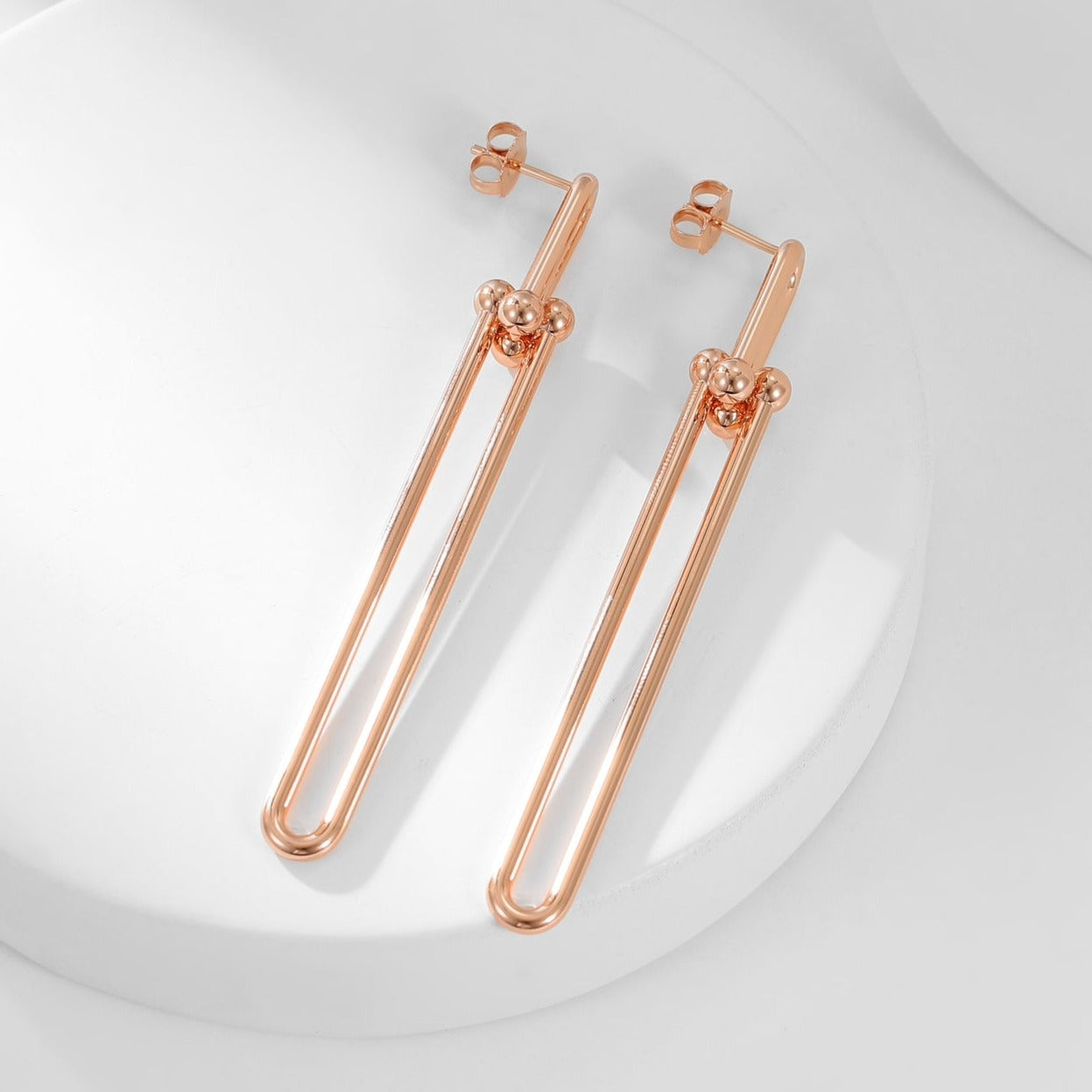 TIFFANY HARDWEAR LONG DROP EARRINGS