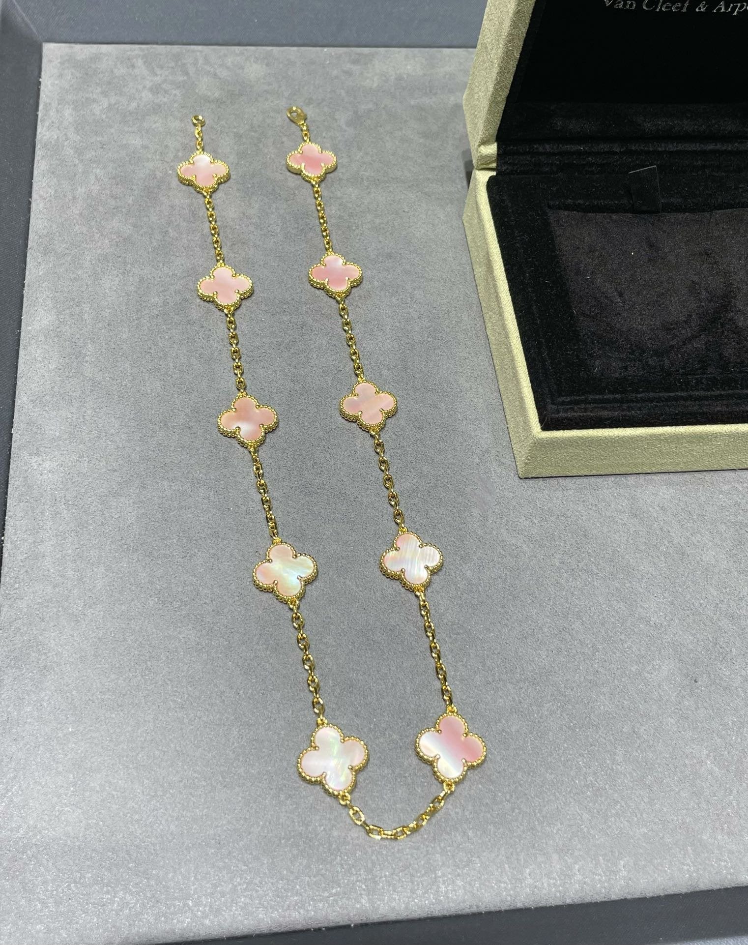 Van Cleef & Arpels CLOVER 10 MOTIF PINK MOP