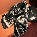 CHANEL 25S SCARF 140 CM IN CASHMERE SILK 941831