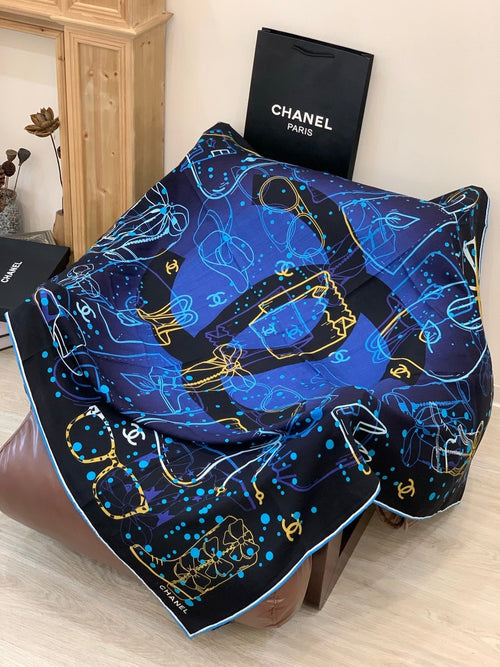 CHANEL 25S SCARF 135 IN CASHMERE 883635